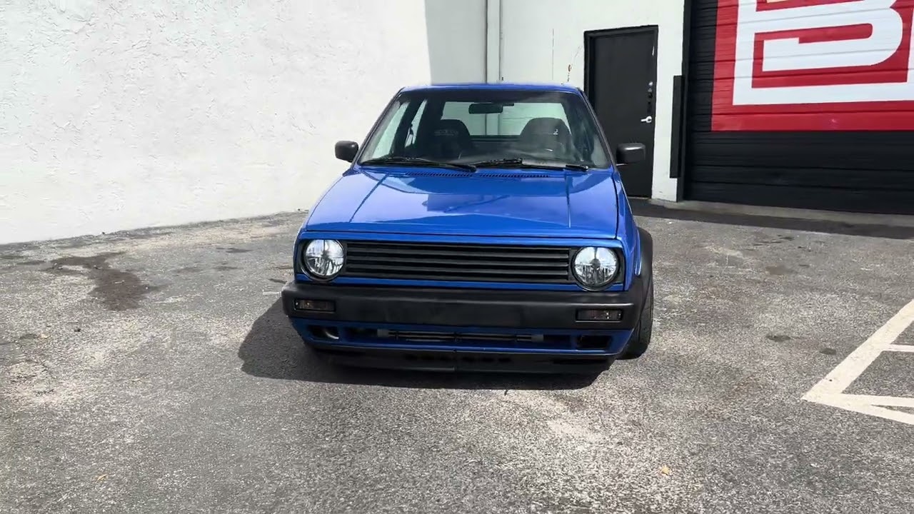1988 Volkswagen GTI VR6 Turbo Nogaro Blue Walkaround Drive In 500HP