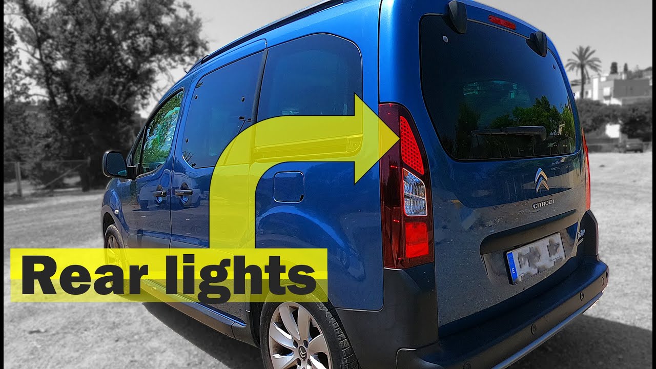 Citroen berlingo 2017 🔧 How to change rear brake lights