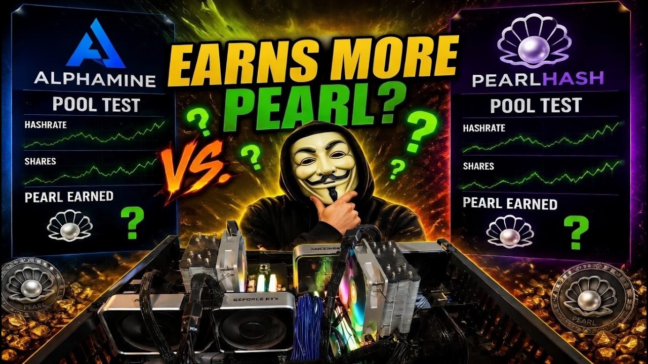 Тест майнинг-пулов для Pearl на GPU &ndash; Alphamine против PearlHash (ДЕНЬ 1)