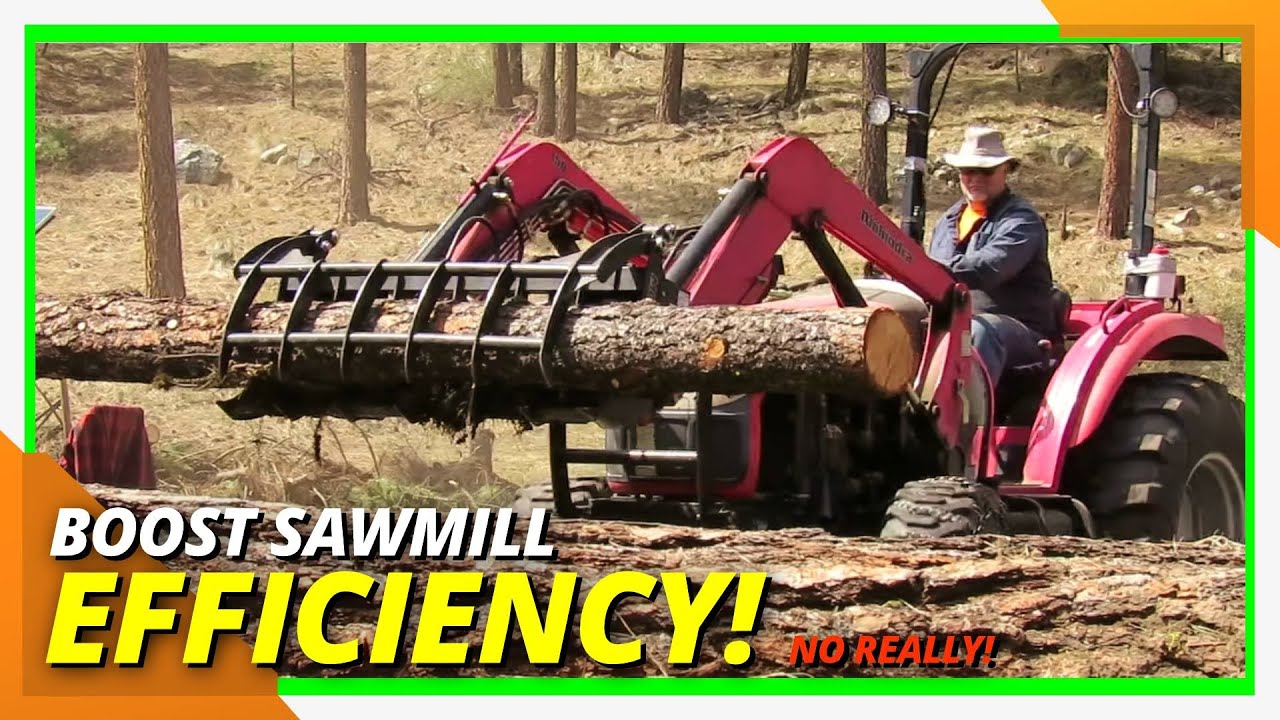 Efficient Log Deck for Sawmills: Discover Benefits & Setup! #woodmizer #logging