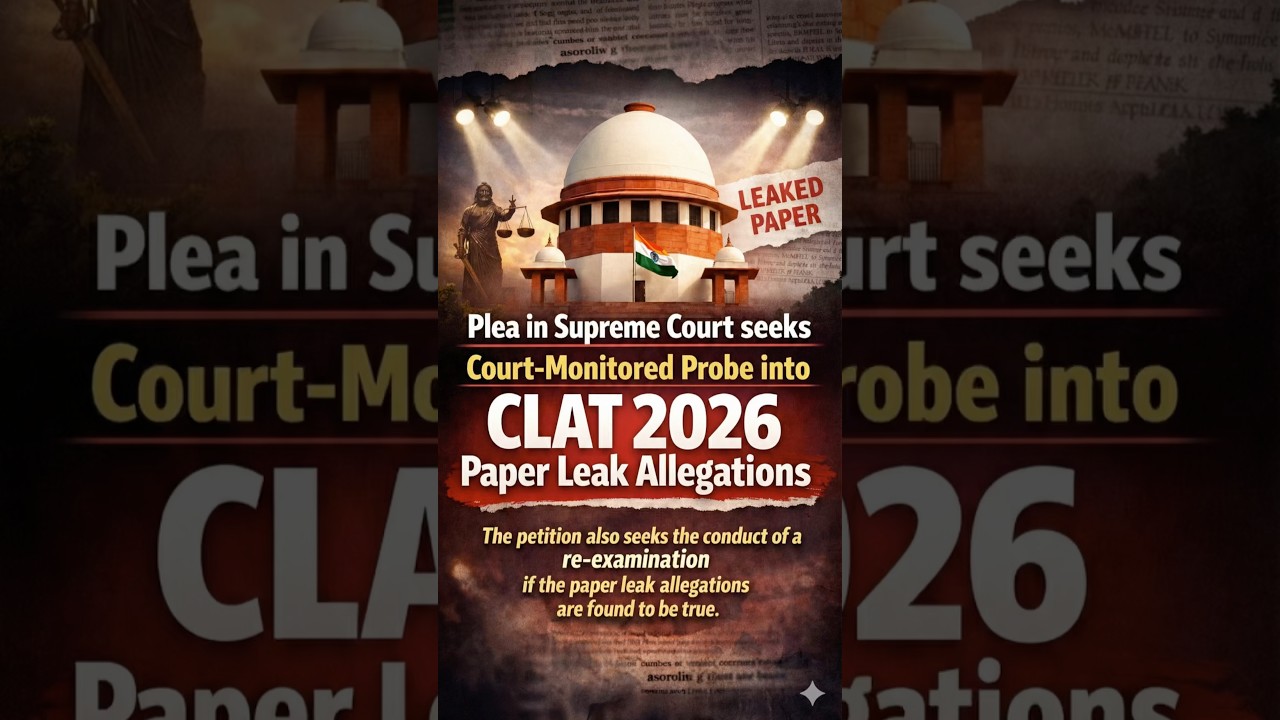 CLAT Paper Leak matter reaches Supreme Court! #supremecourt