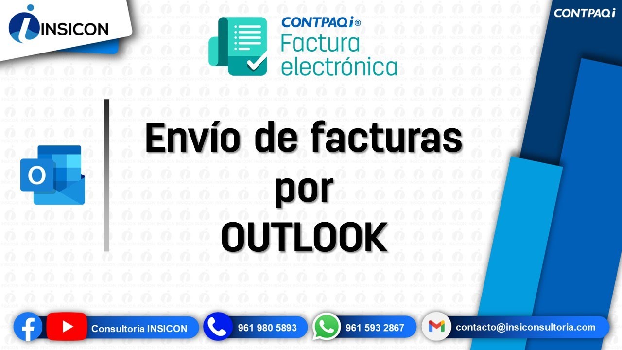 Envío de facturas por OUTLOOK en CONTPAQi Factura Electrónica