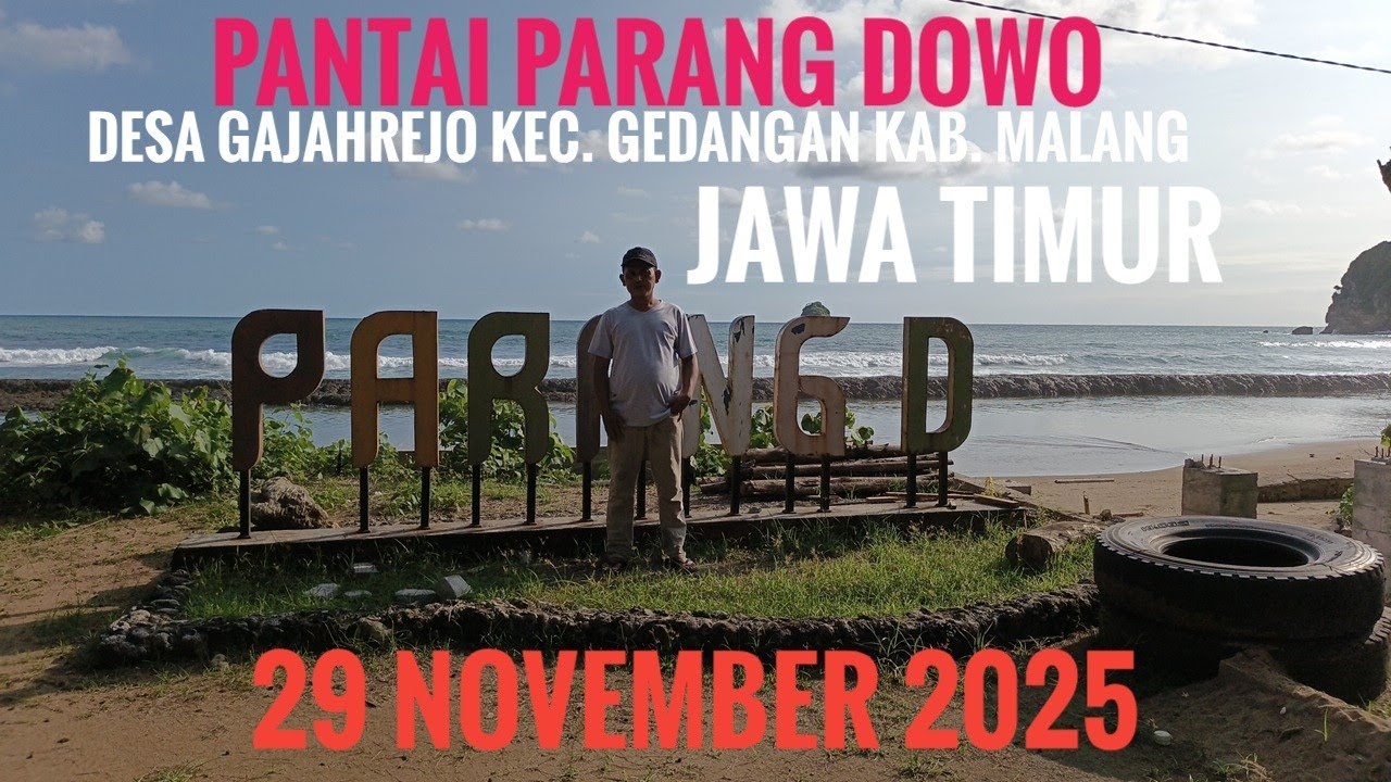 REFRESHING DI PANTAI PARANG DOWO MALANG  JATIM 