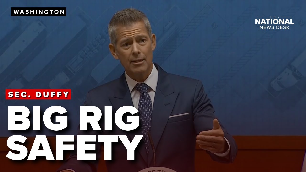 Transportation Secretary Sean Duffy holds a press conference on 