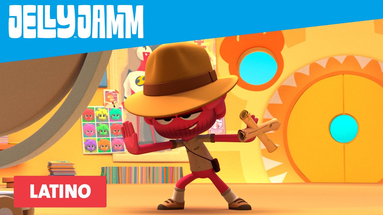 Caricaturas Infantiles. Jelly Jamm Latino. La Pegatina (T02 - Ep68)