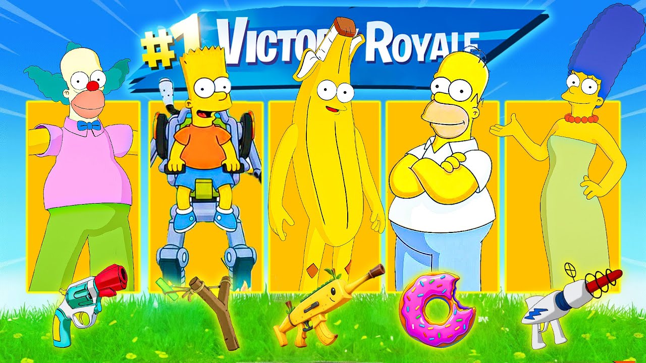 *СЛУЧАЙНОЕ* испытание Симпсонов в Fortnite!