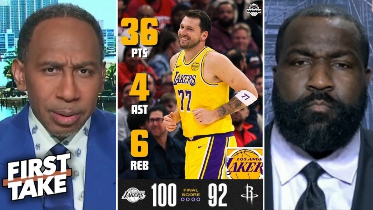 FIRST TAKE | Stephen A calls Luka “undisputed MVP” after 36 in Lakers win vs Rockets