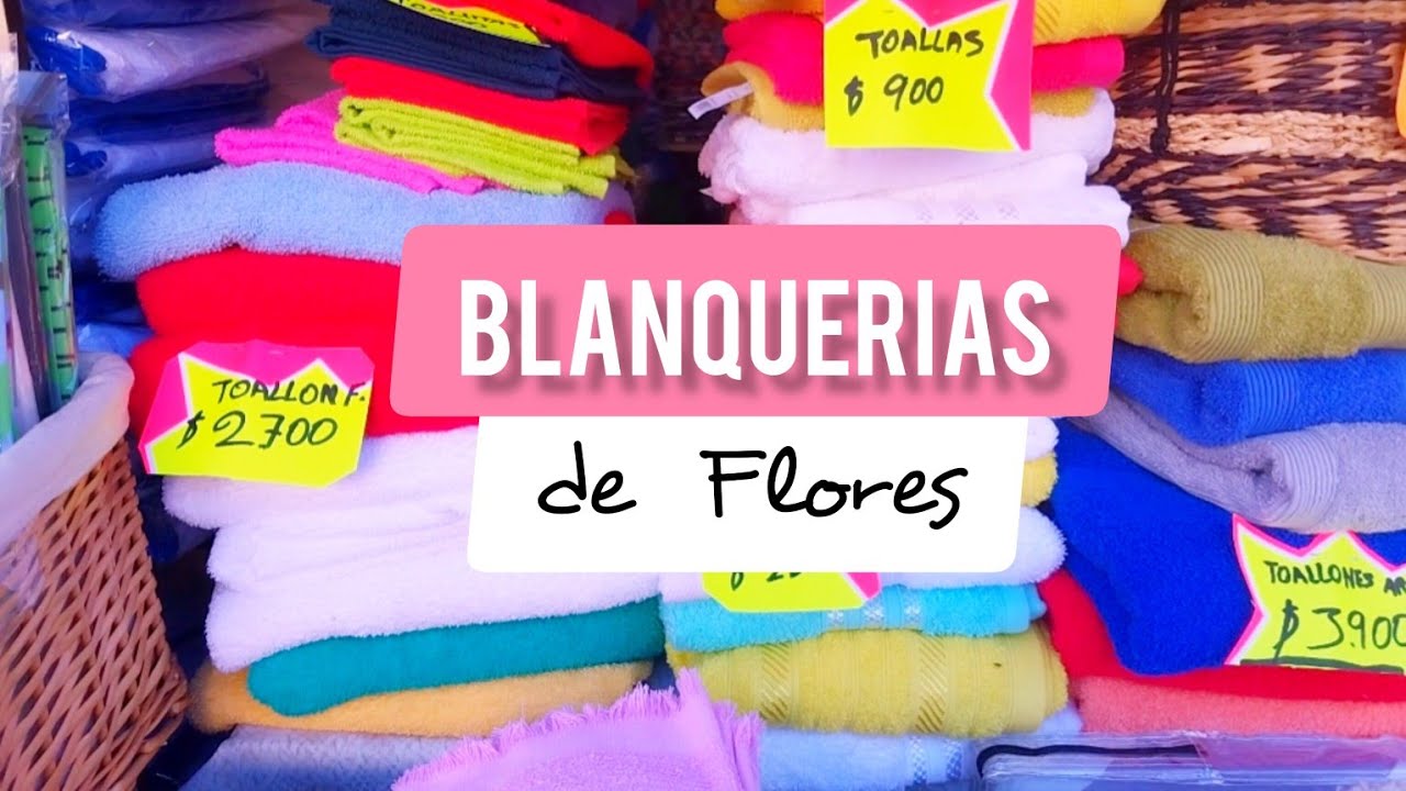 BLANQUERIAS de FLORES 🤗Sabanas Frazadas y Toallones 🧺