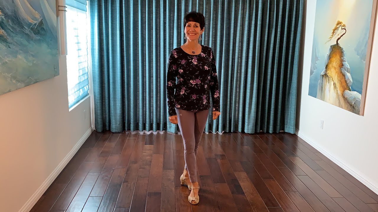 Stretchy Pants line dance demonstration and tutorial by Stephie