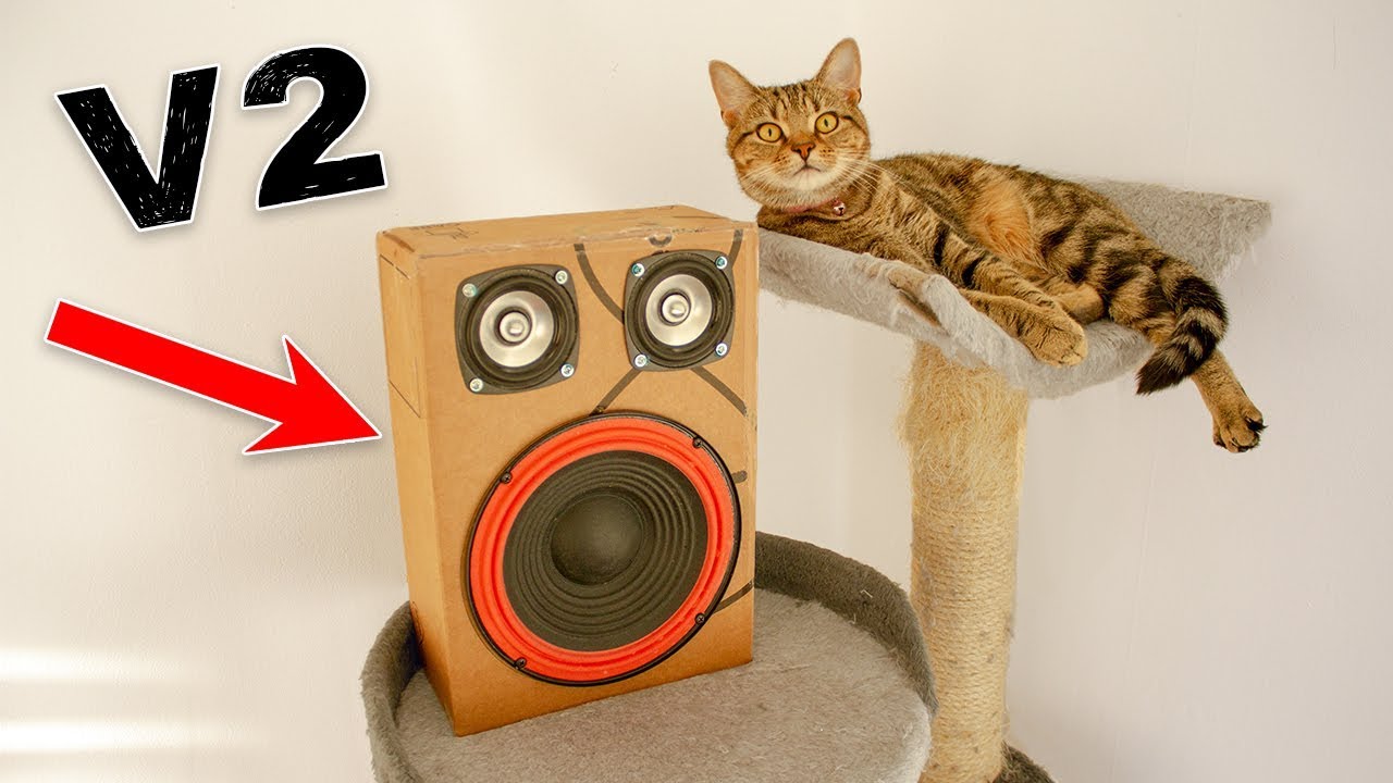 Building A Cardboard Speakerbox ( v2 )