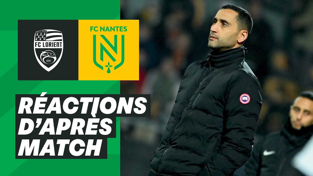 🎥🎙️ [J20] FC Lorient - FC Nantes : la réaction d' Ahmed Kantari