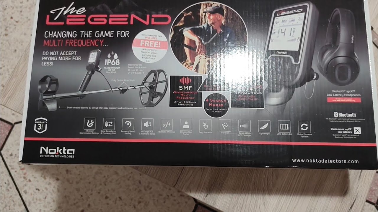 جهاز كاشف المعادن نوكتا ليجند nokta legend pro pack unboxing