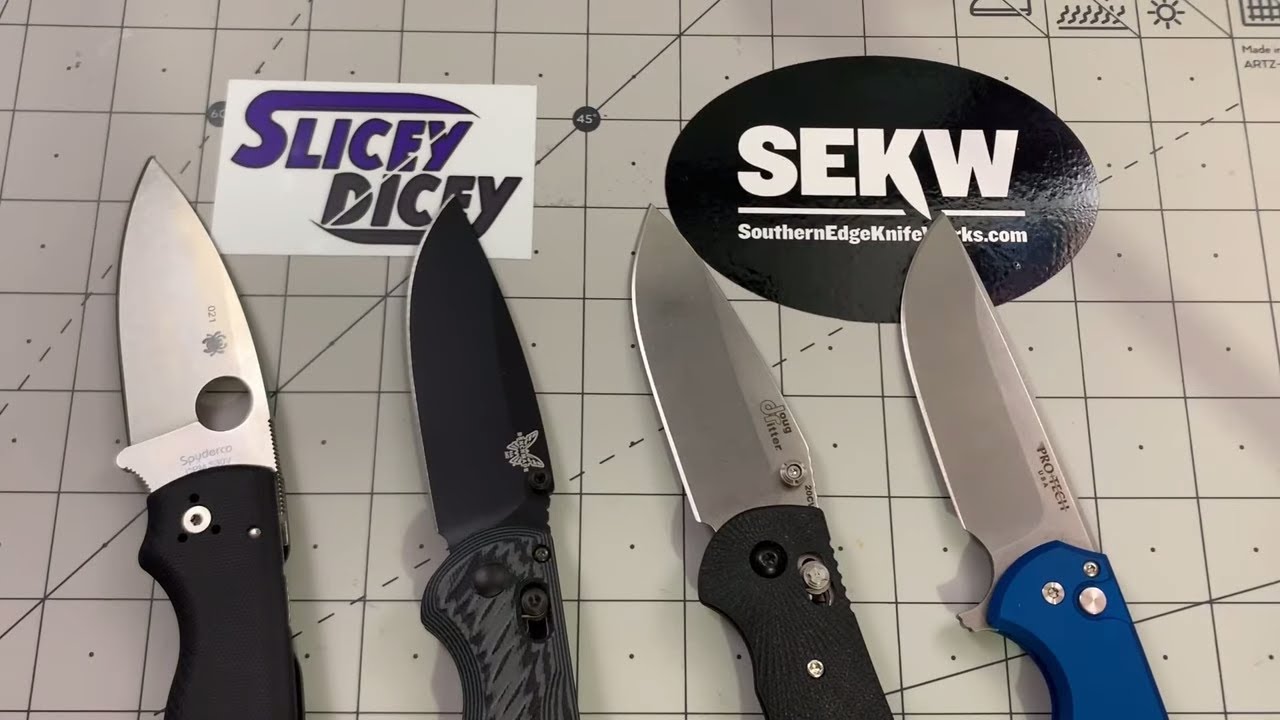 MEGA Battle! Benchmade 560K-1 VS Spyderco Shaman VS Ritter RSK MK1-G2 VS Drop + Ferrum Forge Mordax