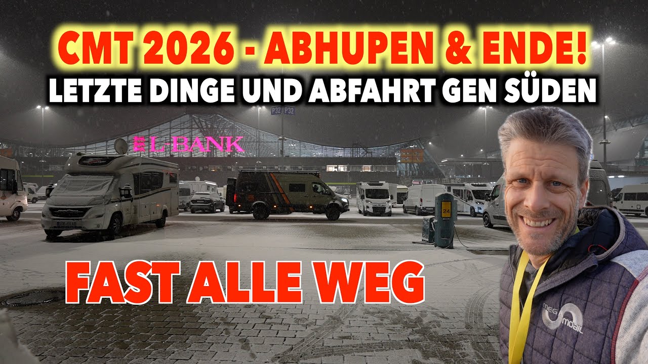#1335 Abfahrt bei Schnee gen Süden | LETZE DINGE AUF DER CMT | Abhupen und Abfahrt! Das wars!
