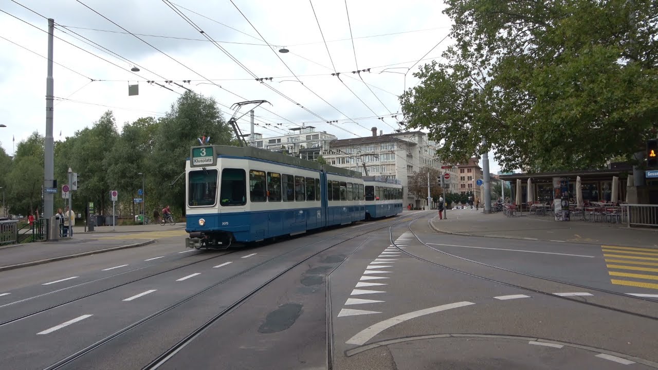 Tram Zürich | VBZ/VBG Bombardier Cobra, Tram 2000 & Hess Swisstrolley 3 bus | 7 september 2019