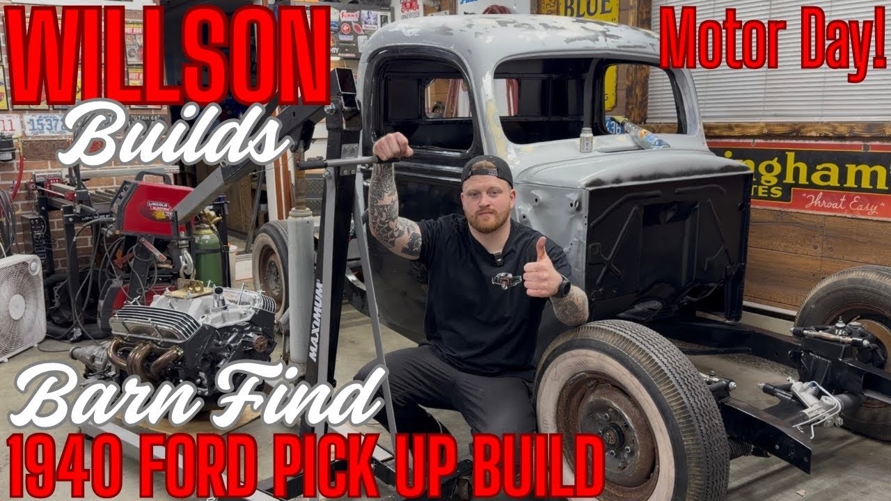 Barn Find 1940 Ford Truck Build - Beautifying the 283 & Installing It for Good! 