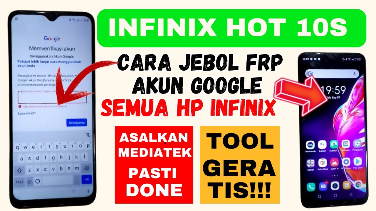 CARA BYPASS AKUN GOOGLE SEMUA HP INFINIX MEDIATEK‼️ TERMUDAH, PAKE TOOL GERATISAN ‼️