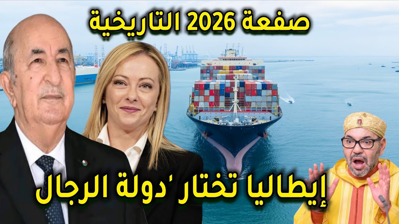 إيطاليا تزلزلها تختار (دولة الرجال) وتعلن الجزائر القارة وتُسدد صفعة 'تسونامي' لمملكة الخميسات!