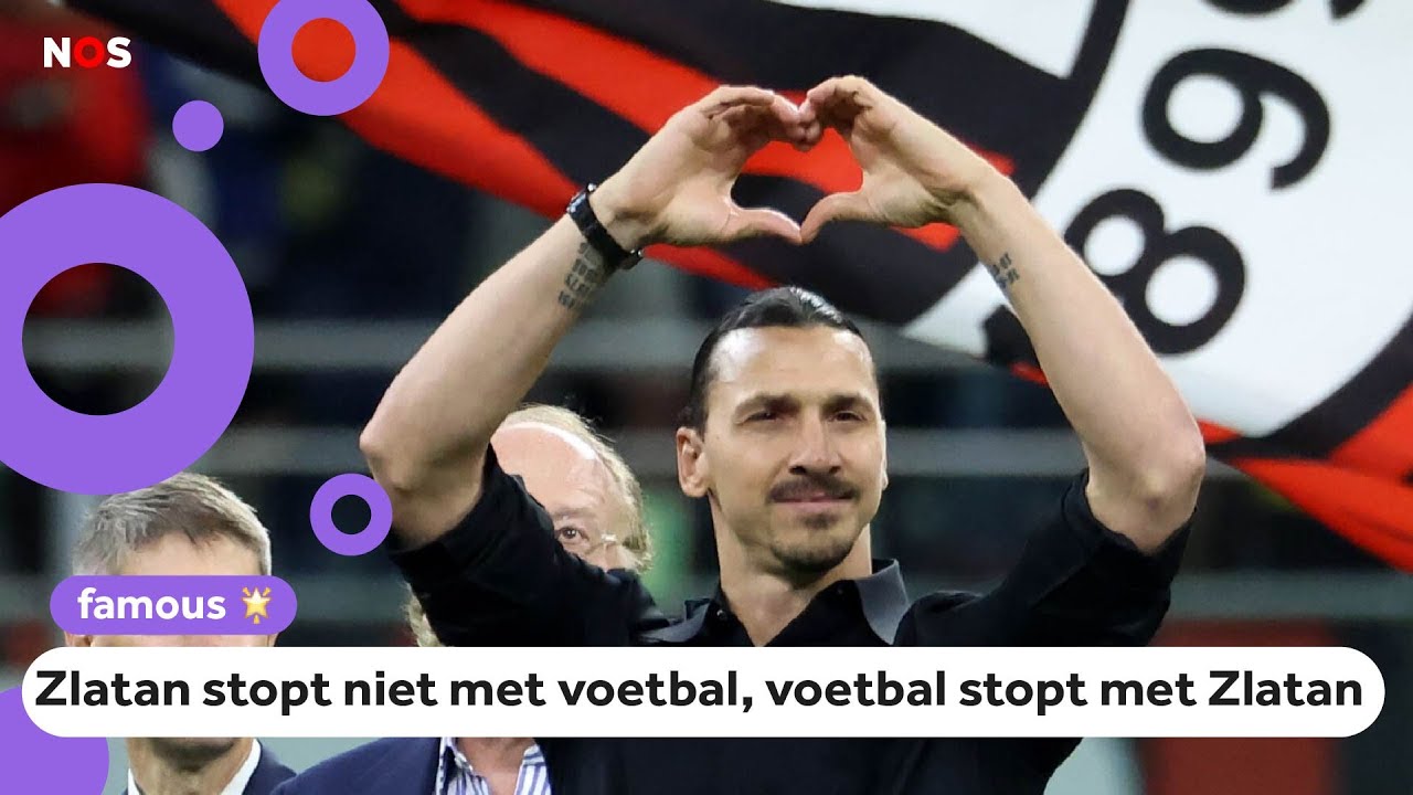 Zlatan Ibrahimovic (41) stopt met voetballen