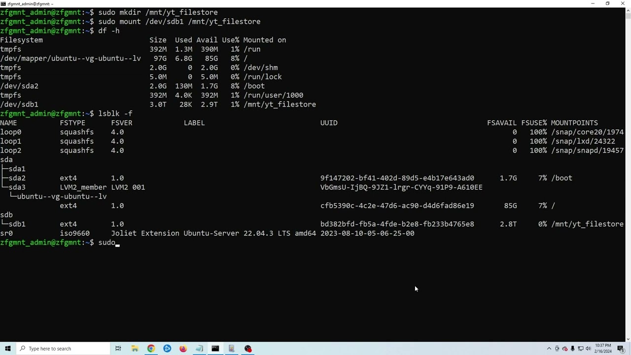 Пошаговое руководство: монтирование нового жесткого диска в Linux