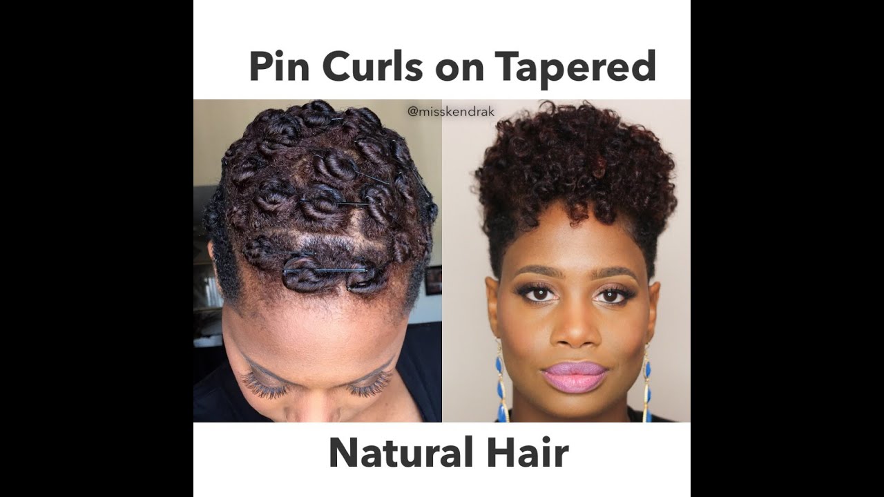 Pin Curls on Tapered Natural Hair | 2 Methods