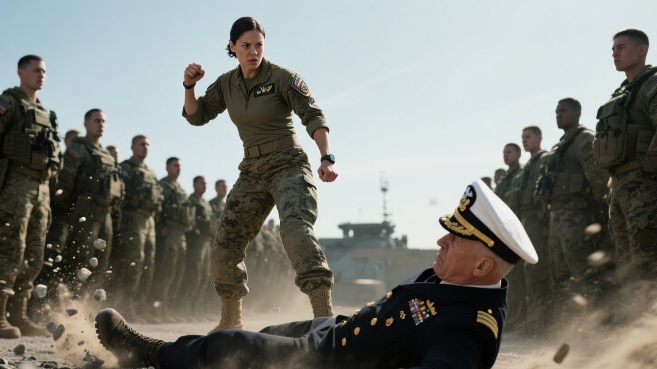 „Nezapomeň — jsem Navy SEAL.“ Admirál ji udeřil, a ona ho před všemi poslala k zemi