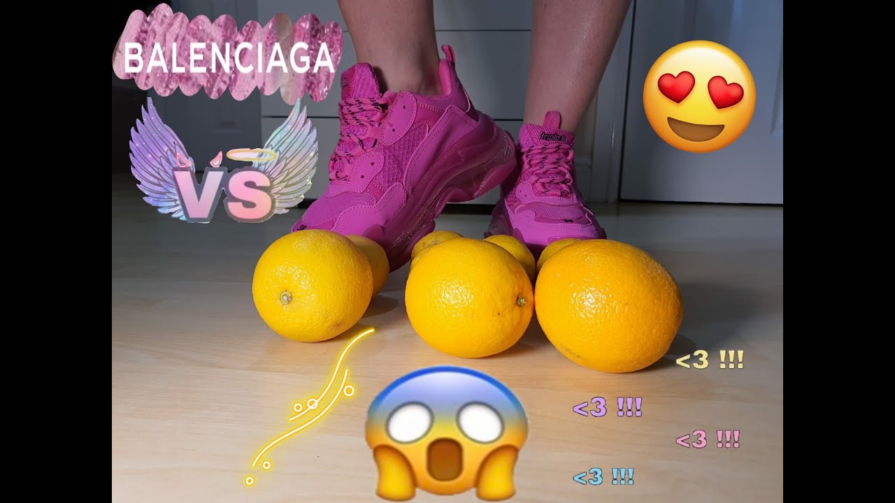 Balenciaga chunky shoes juicy asmr Lemons and oranges