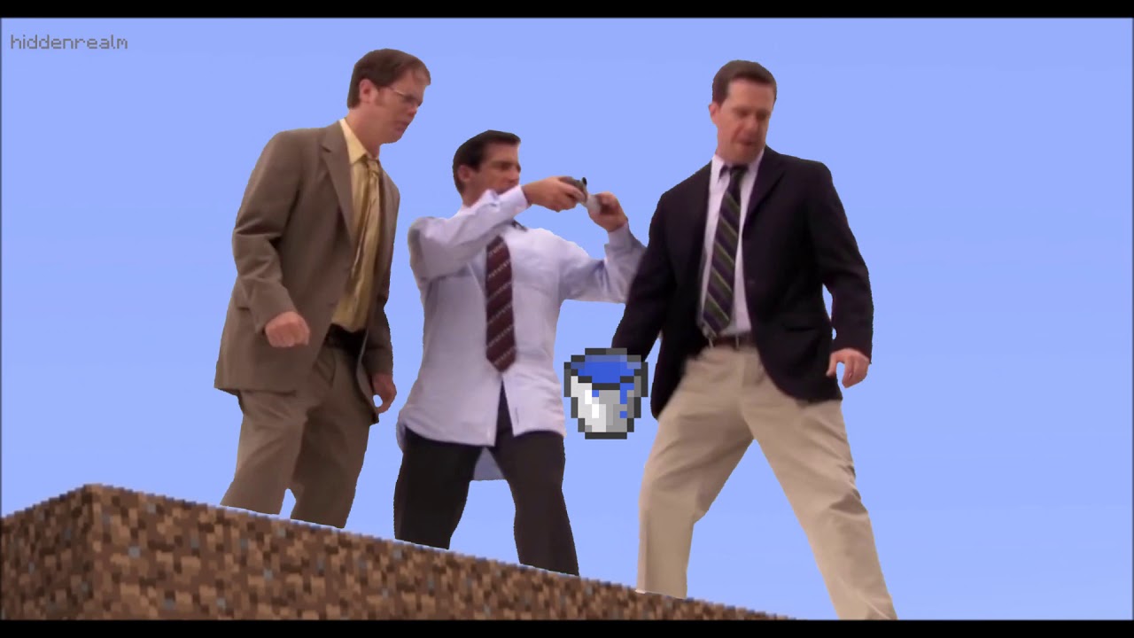 the office minecraft parkour meme