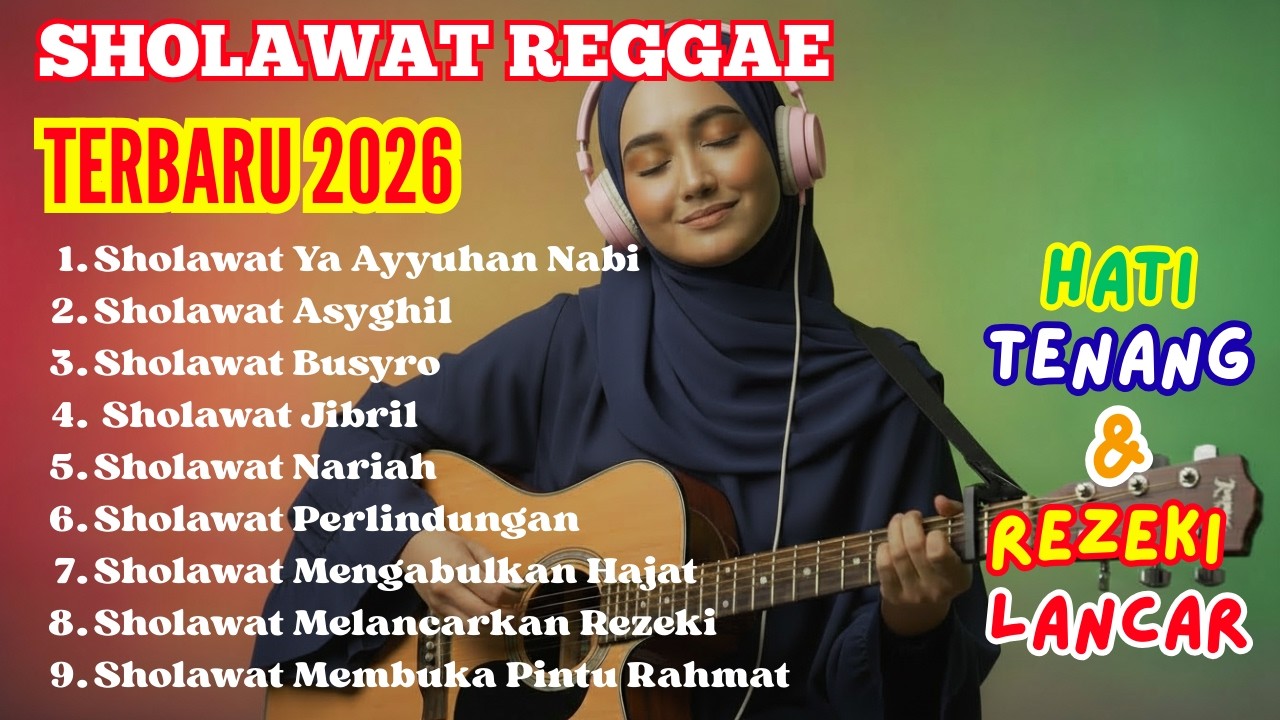 Sholawat Reggae Merdu Full Album 🕌 Teman Santai Malam Hari