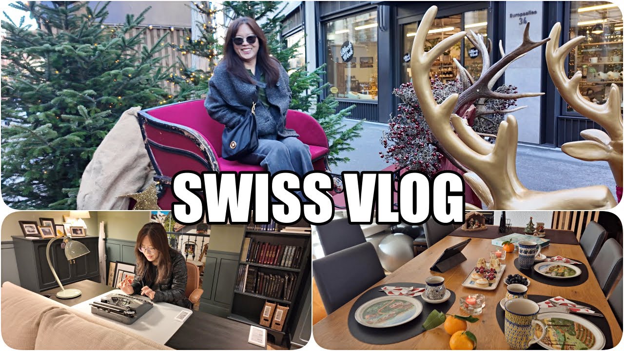 스위스 일상과 산책로 탐험/swiss vlog, IKEA에서 소품 사고, 집안정리와 생일날의 일상, 한국에서 온 소포