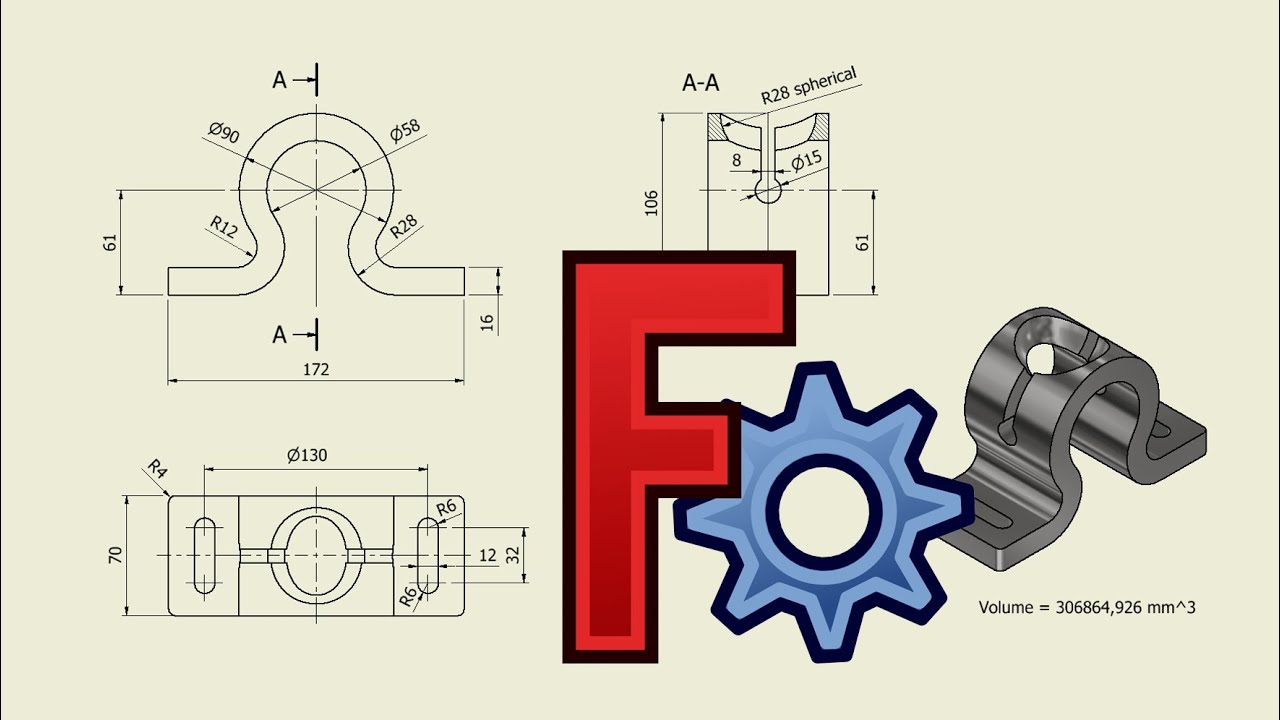 Tutorial FreeCAD - 013 SPHERICAL FULCRUM