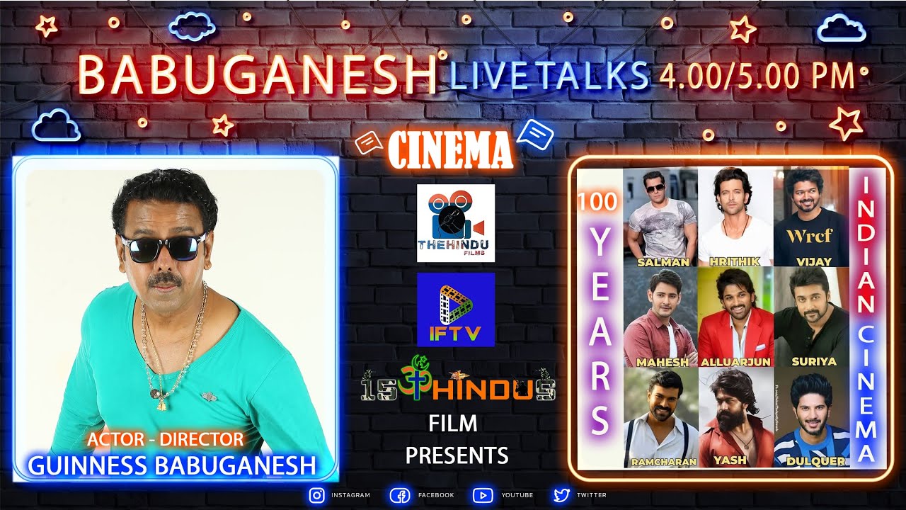Guinness Babuganesh Live | 100 Years Indian Cinema