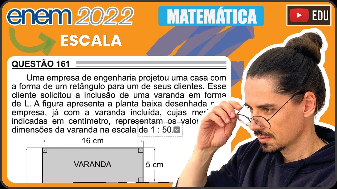 [ENEM 2022] 161 📘 ESCALA Uma empresa de engenharia projetou uma casa com a forma de um retângulo