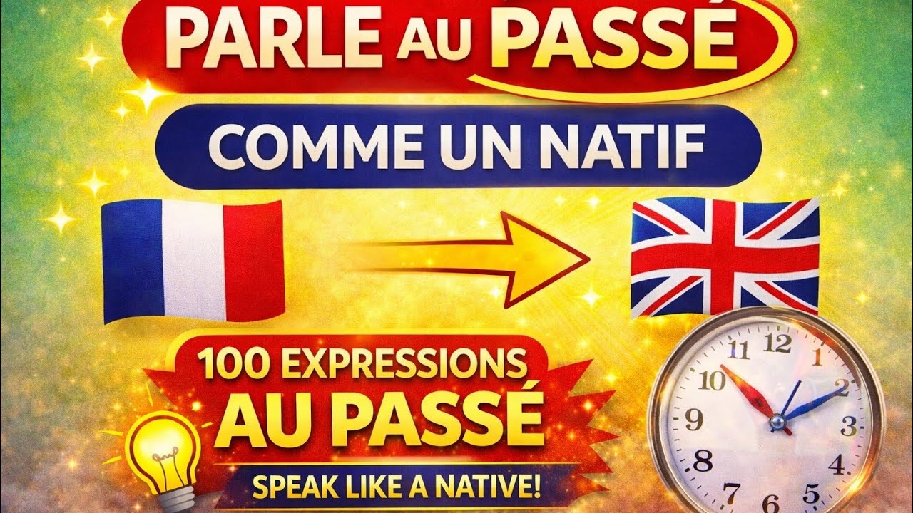 100 EXPRESSIONS AU PASSÉ EN ANGLAIS 🇬🇧 → 🇫🇷 | Parle au passé comme un natif (B1) — Partie 1