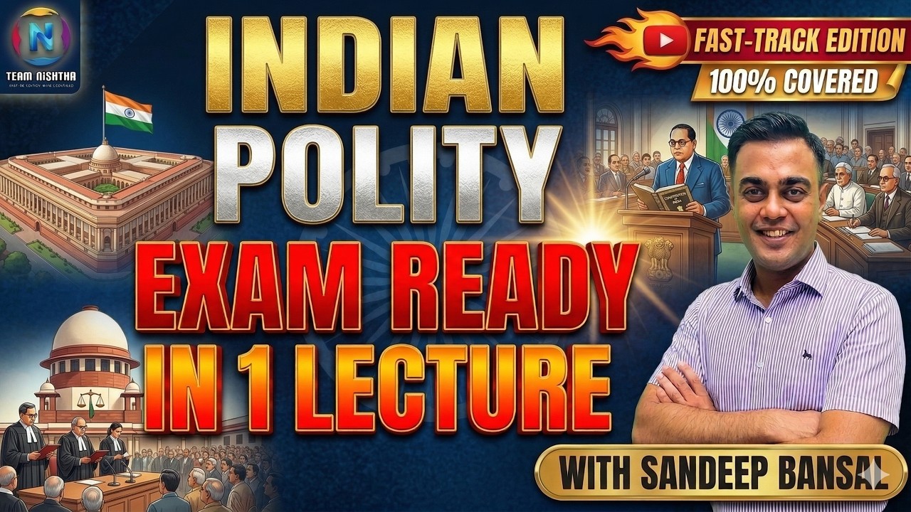 Complete Indian Polity in 7 Hours:|CAPF AC|CDS|NDA|#allcompetitiveexams| CAPF 2024