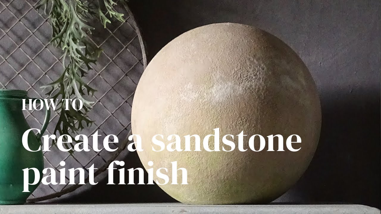 How to use chalk paint to create the look of sandstone.￼