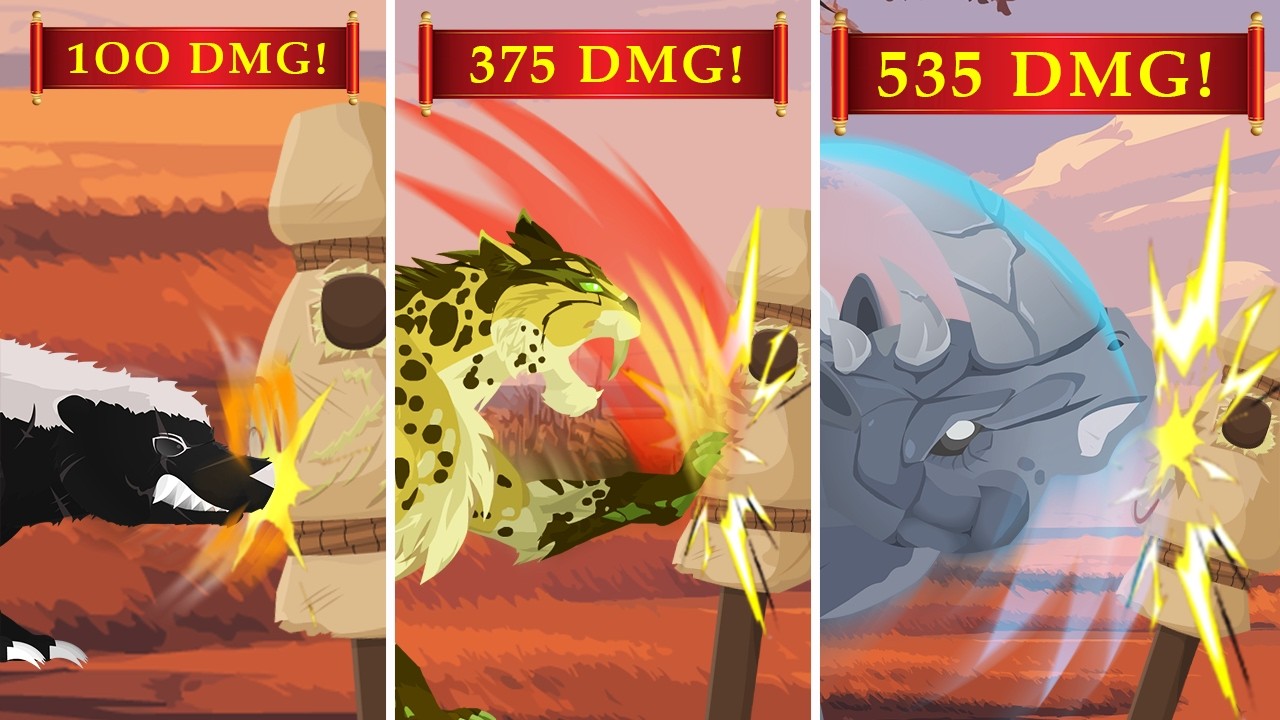 Savannah Beasts Power: Official Max Damage Comparison