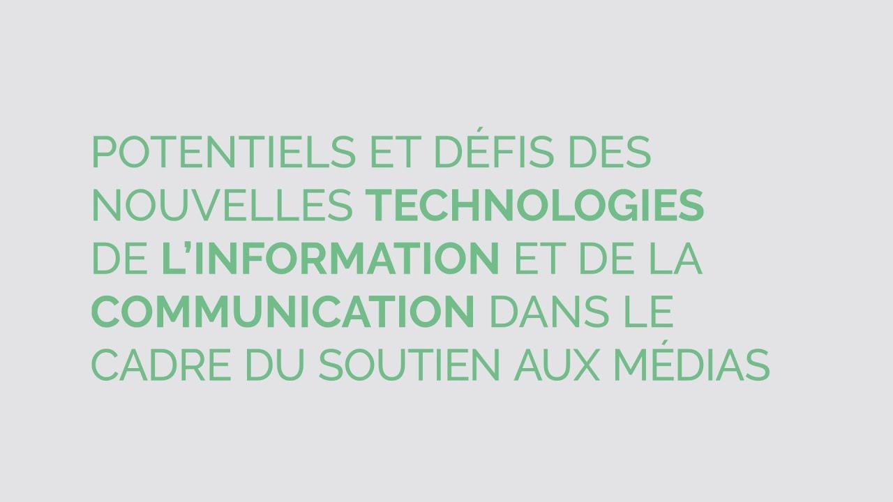 Potentiels et défis des nouvelles technologies de l'information et de la communication