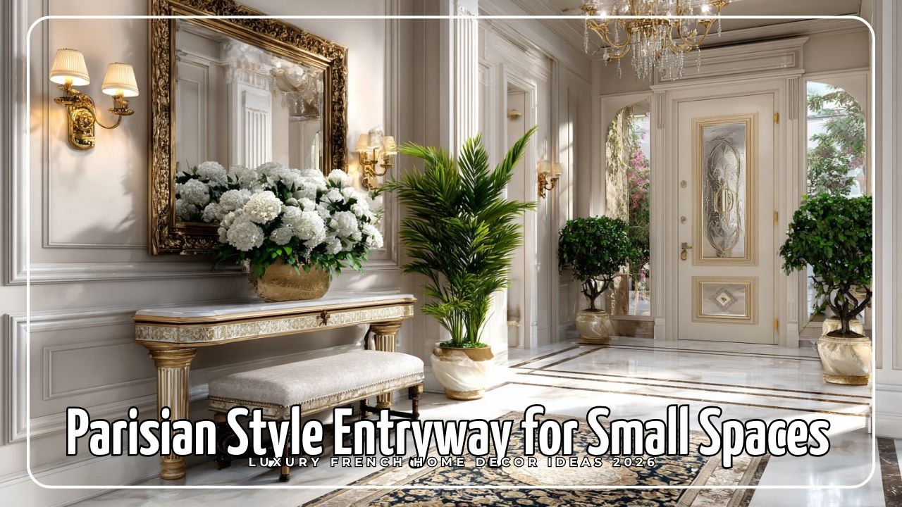 Parisian Style Entryway for Small Spaces | Luxury French Home Decor Ideas 2026