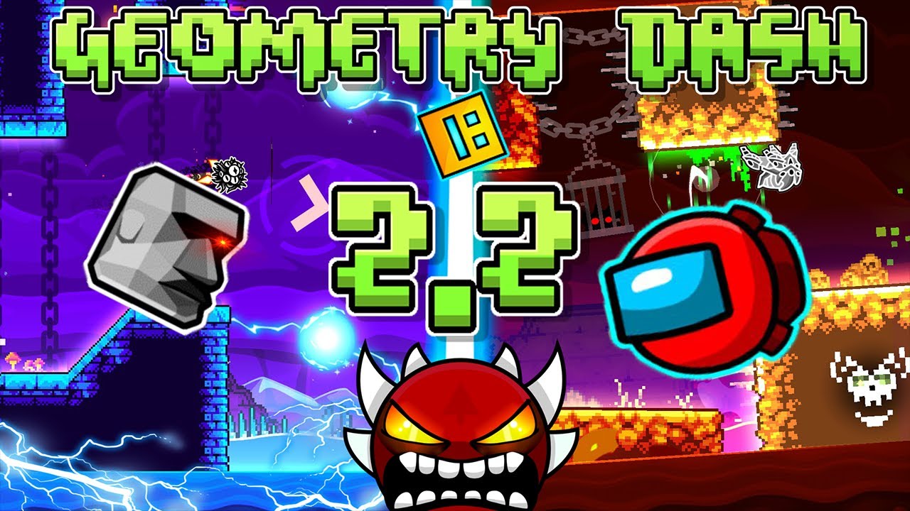 JE D&Eacute;COUVRE LA 2.2 SUR GEOMETRY DASH (J'ai attendu 2529 jours pour &ccedil;a et c'est INCROYABLE)