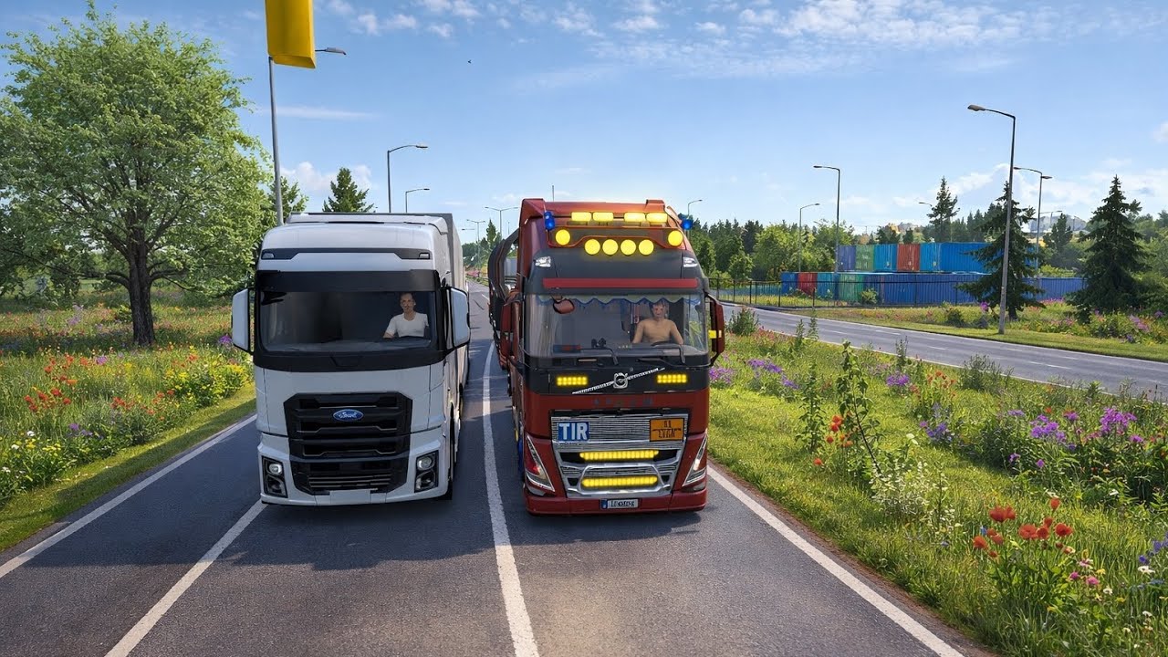 Truck simülatör ultimate | Yan Yana Devler! Volvo vs Ford 😳