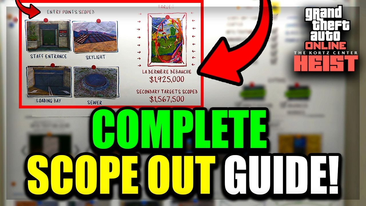 GTA Online Kortz Center Heist Scope Out Guide - ALL Entry Points, Primary & Secondary Targets