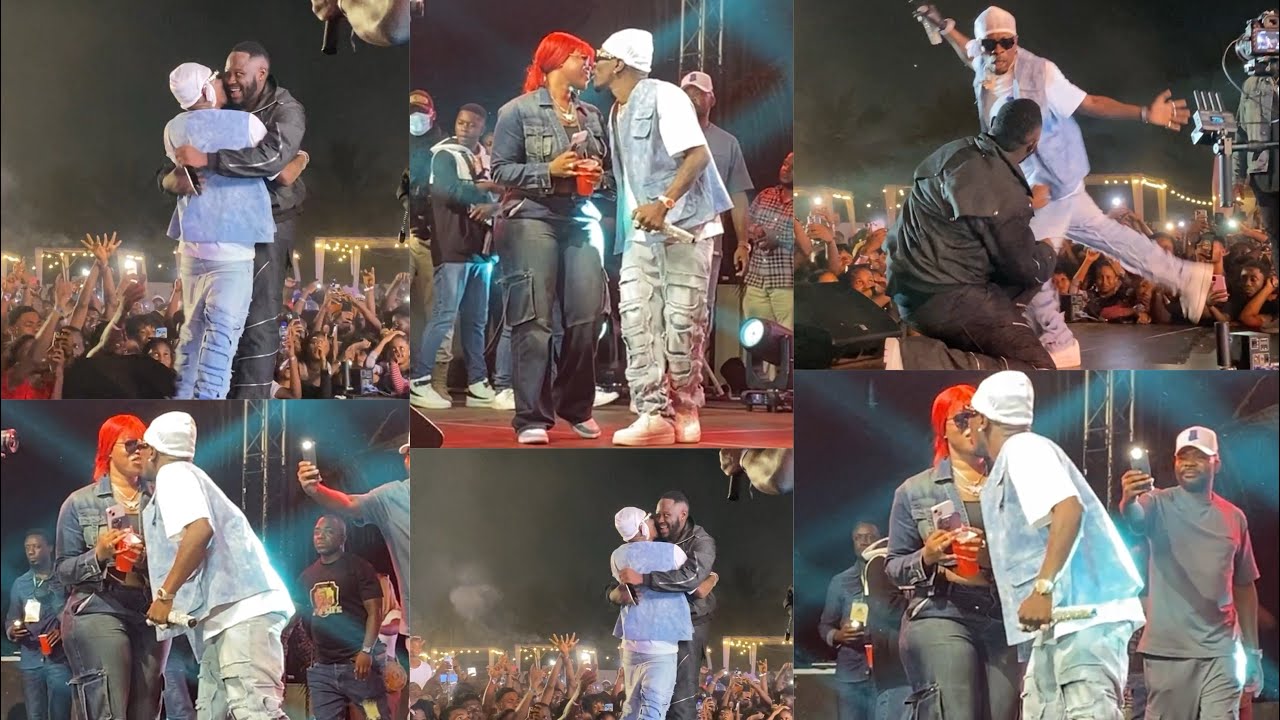 Shocking As Shatta Wale & Girlfriend Maali Chopping Love On Stage+Massive Performance With Medikal🤩