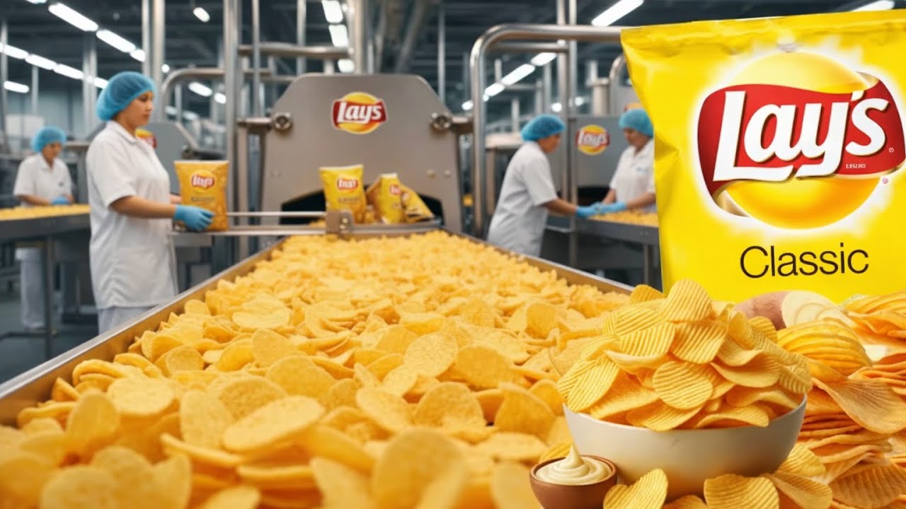 Inside The Lays Factory -How Millions  Of Potato Chips Are Made In Factory 