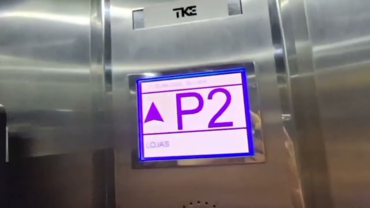 Elevators from Brazil Rare Video - TKE Traction Lift in Boulevard Mall at Reduto