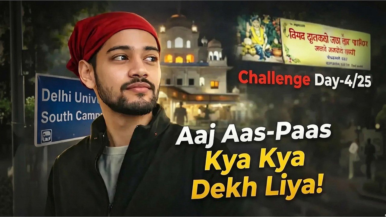 Challenge Day 4/25 Vlogging - Aaj Aas Paas Kya Kya Dekh Liya!