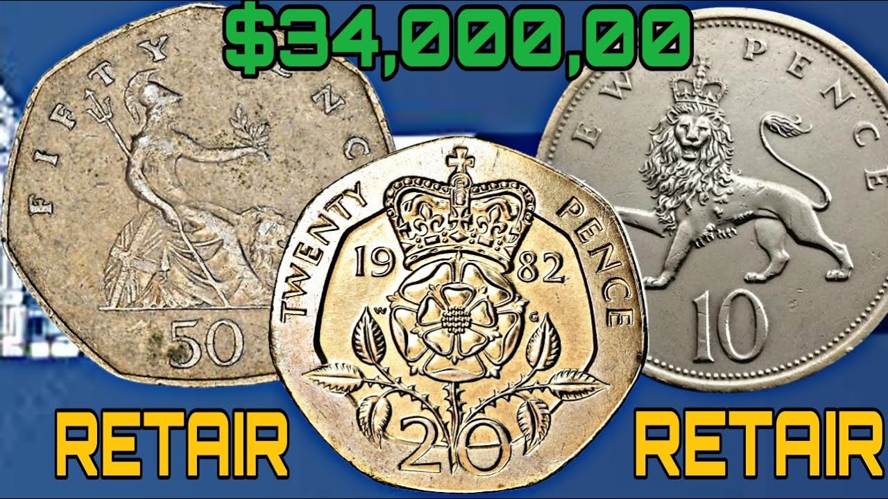 Discover the Top 15 UK 50p, 20p, and 10p coins featuring Queen Elizabeth  You Need to See!