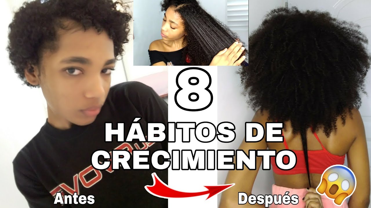 8 HÁBITOS QUE HARÁN CRECER TU CABELLO| COMO HACER CRECER EL PELO AFRO RIZADO RÁPIDO| Rachell Santos