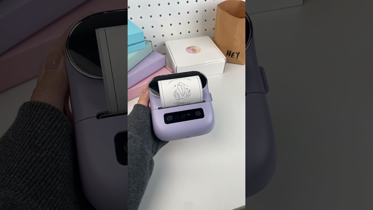 📦Print Jewelry packing label with Phomemo M220#phomemolabelmaker #smallbusiness #asmr #packingorders