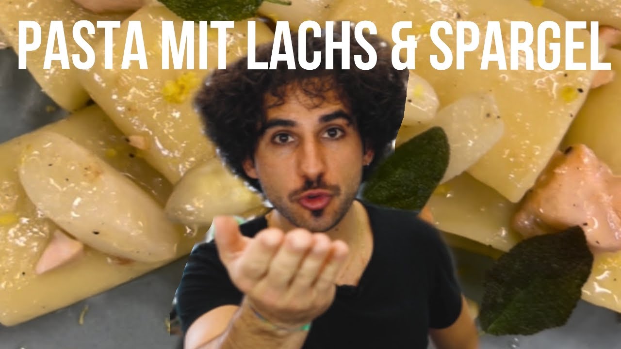 Pasta mit Lachs & Spargel - Schnelles & super leckeres Nudel Rezept